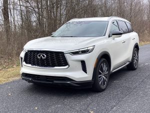 Infiniti’s 2023 QX60 luxury 4WD three-row crossover is loaded with safety features, all at an attractive price