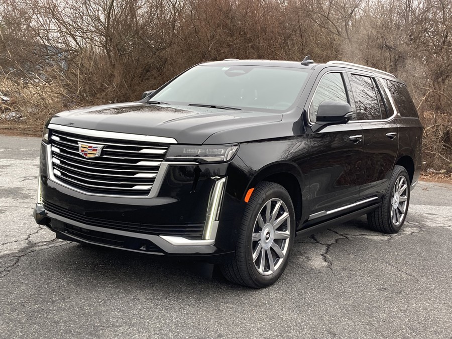 Cadillac's 2024 Escalade is a full-size family AWD SUV endowed with space, comfort and safety features