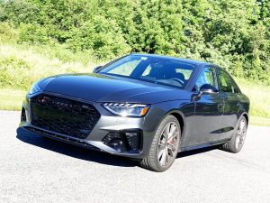 Audi’s 2024 S4 is a high-performance compact luxury sedan with quattro AWD for wintertime travel