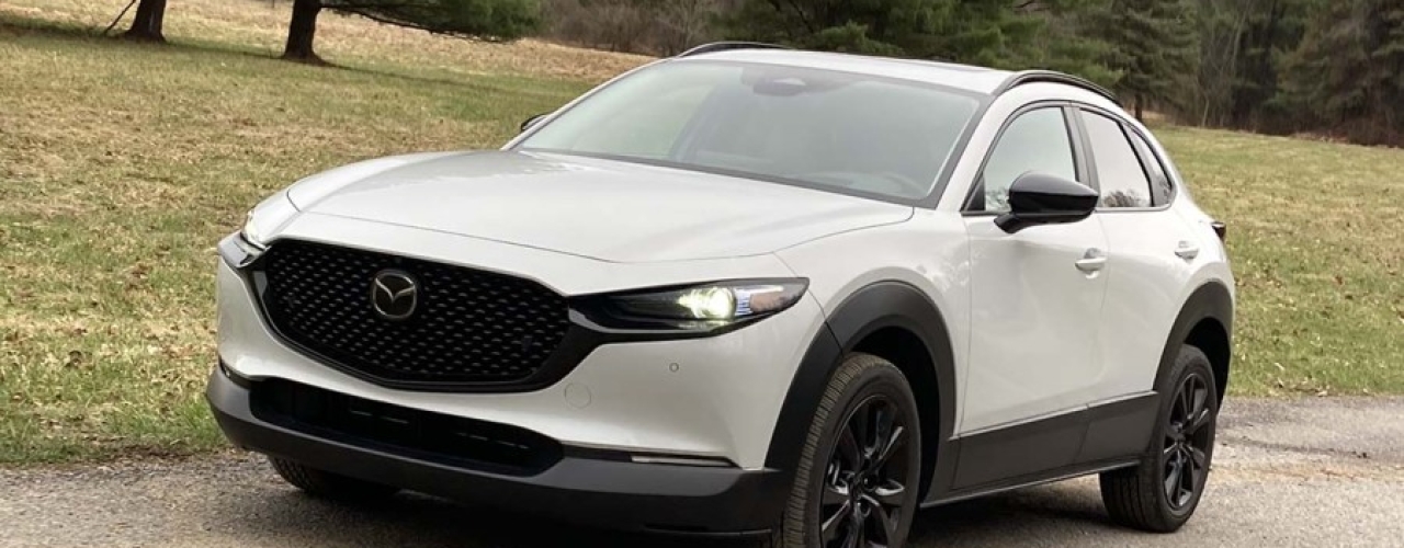 Mazda's 2026 CX-30 Turbo Aire AWD crossover has it all. Luxury accommodations, svelte styling, sporty performance and top safety scores